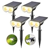 Linkind LED Solar Gartenlampen, StarRay Licht-Sensorik Solarleuchten, 3000K Warmweiß Solarlicht,...