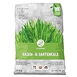 Plantura Premium Rasen- & Gartenkalk, 15 kg für 100-150 m², fein gekörnter kohlensaurer Kalk,...