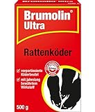 Brumolin Ultra Rattenköder, vorportionierte Köderbeutel gegen Ratten, 500 g